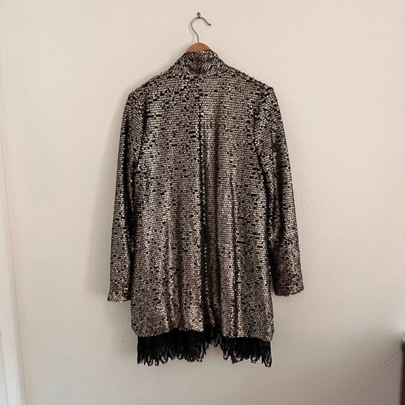 Free People Stardust Lace & Sequin Jacket - Picture 8 of 10